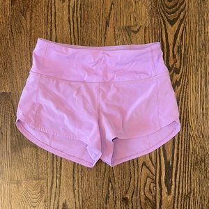 Lululemon Speed Up High-Rise Lined Short 2.5” in Purple
